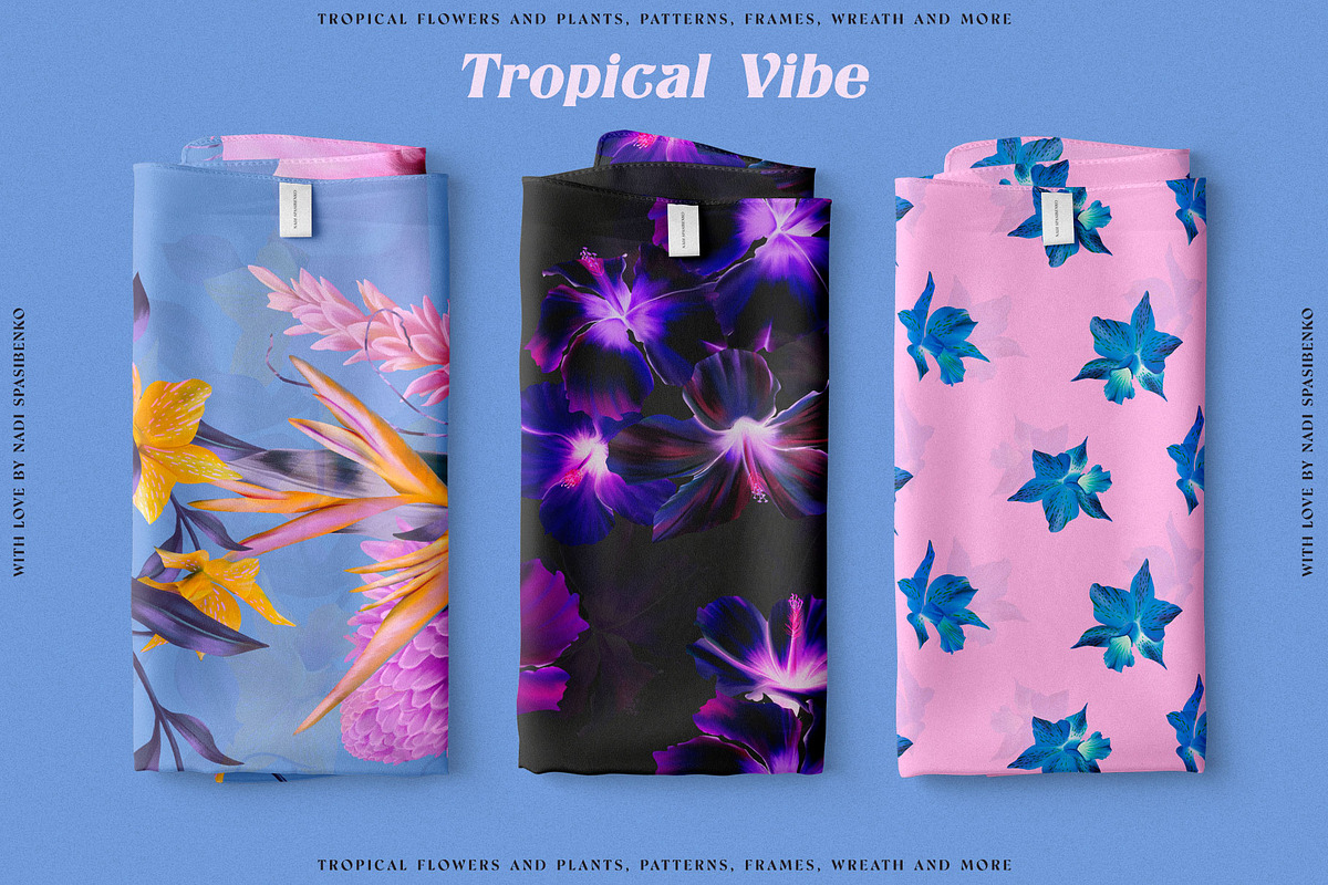 Floral Tropical Vibe, a Wallpaper Graphic by nadispasibenko (Photo 17 of 21)