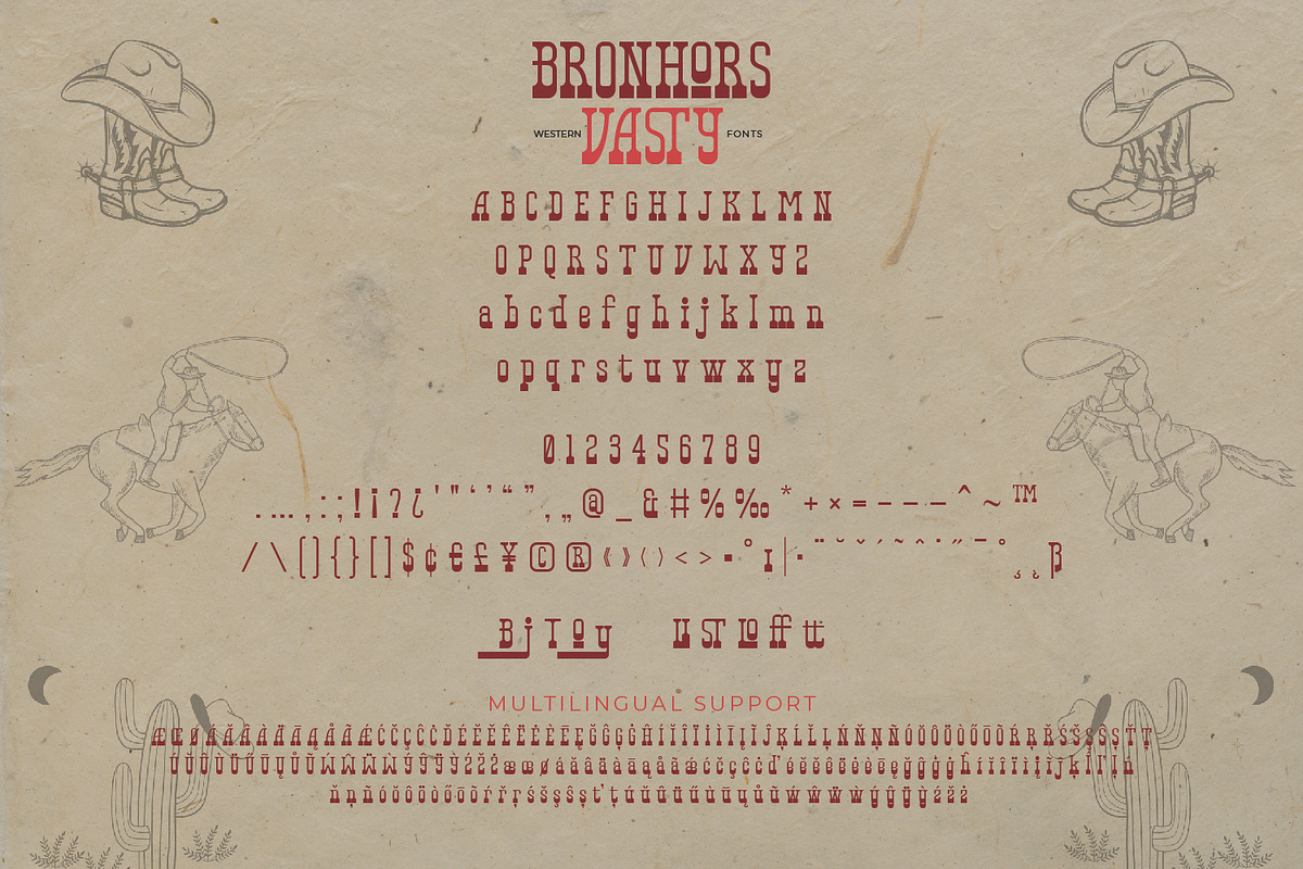 Bronhors Vasty - Western, a Serif Font by VUNIRA (Photo 3 of 6)