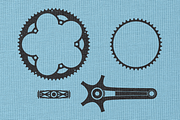 Badge Elements - Crank Set, an Object Graphic by Bearded Creative (Thumbnail 3 of 4)