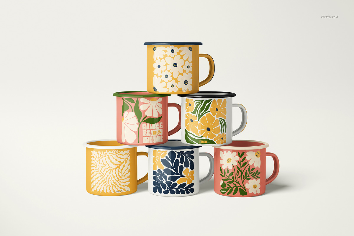 360ml Enamel Mug Mockup Set, a Cups & Container Mockup by creatsy5 (Photo 27 of 30)