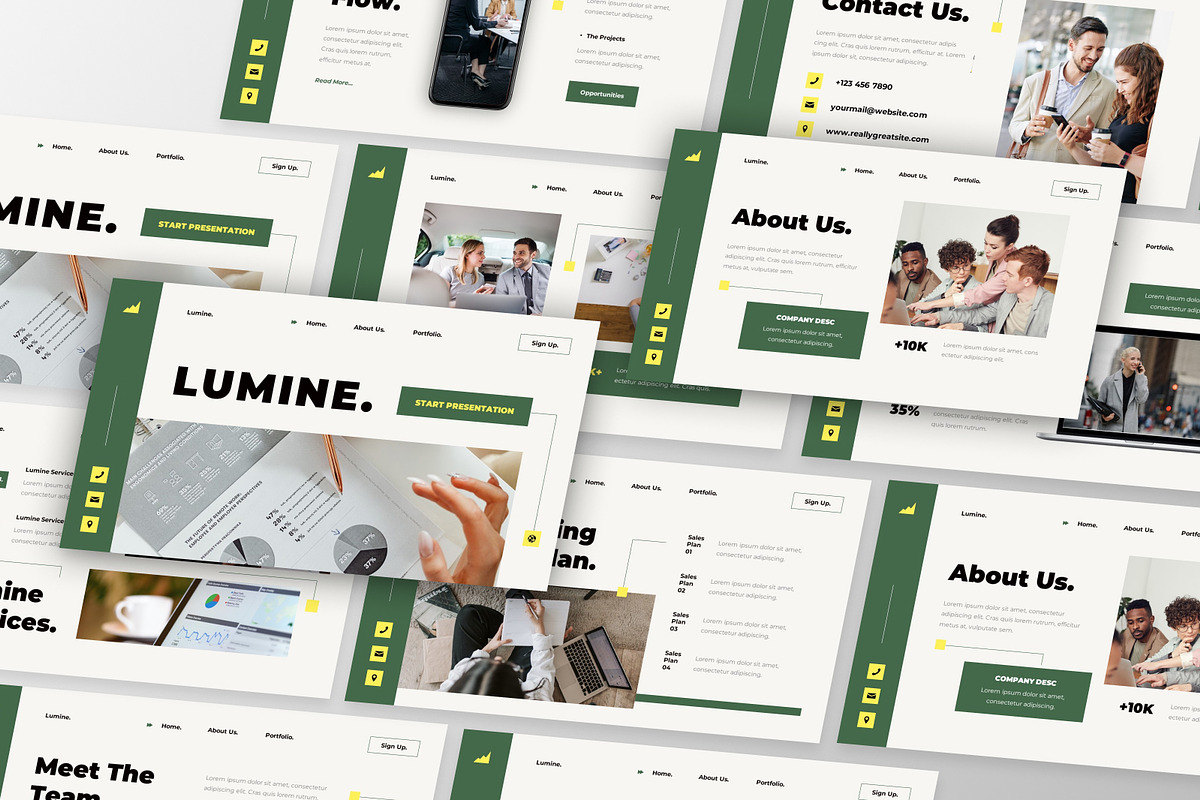 Lumine - Marketing Plan Google Slide, a Presentation Template by GraphauseProject (Photo 4 of 6)