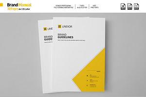 Brand Manual 32 Pages A4 / US Letter