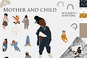 Children's clipart, child and mother, a Person Illustration by Yana_mide (Thumbnail 1 of 9)