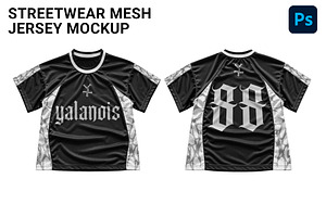 Streetwear mesh Jersey Mockup