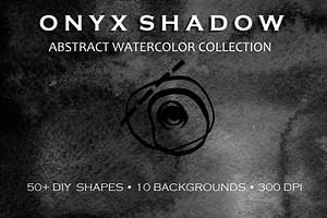 Onyx Shadow Black Watercolor