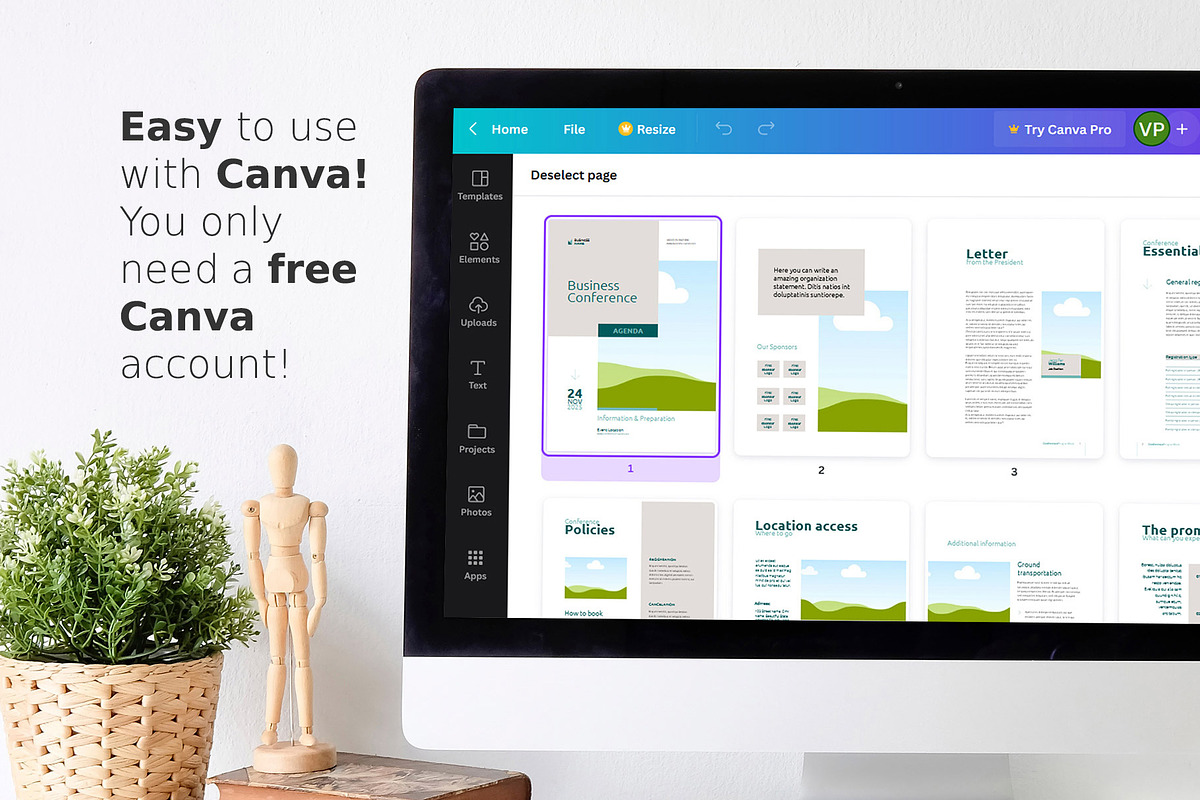 Conference Agenda Template, a Templates & Theme by Sabin (Photo 8 of 9)