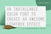 Lightbox Color Font, a Sans Serif Font by Anugraha Design (Thumbnail 2 of 7)
