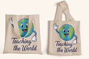 Teaching the World Teacher T-Shirt, an Object Illustration by Ghagra (Thumbnail 6 of 7)