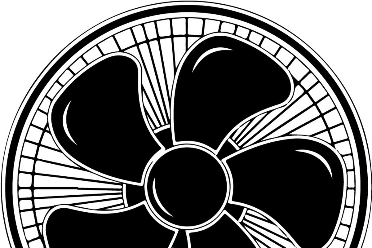 Retro Table Fan SVG Bundle, an Illustration by balal (Photo 3 of 12)