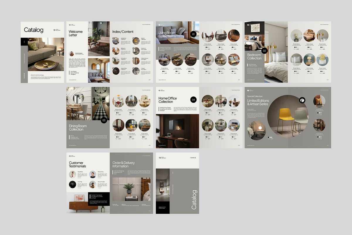 Furniture Product Catalog, a Magazine Template by Haps Space (Photo 8 of 8)