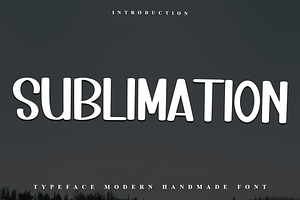 Sublimation, a Serif Font by InermediaSTUDIO
