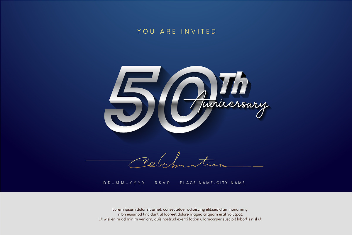 Sets of silver anniversary logo, a Card Template by OtpirusGraphic (Photo 2 of 5)
