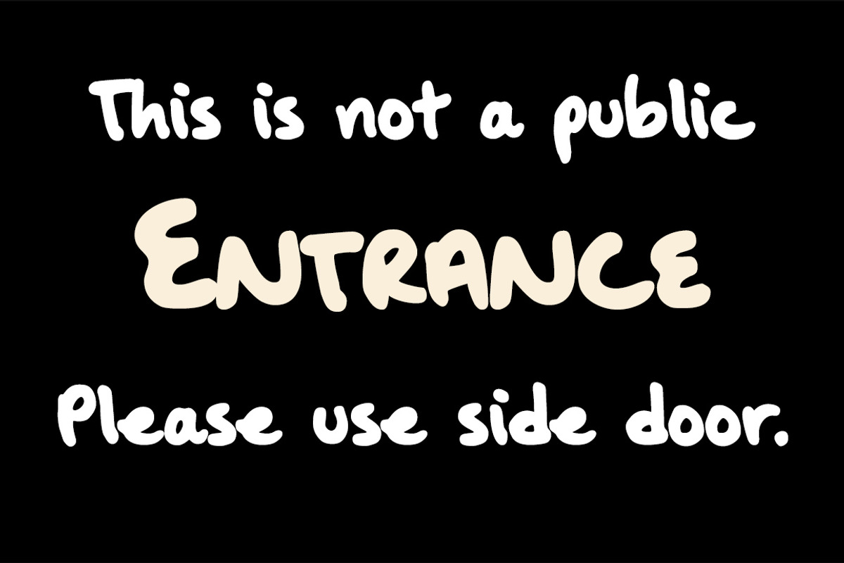 Oak Street, a heavy handwritten font preview 4