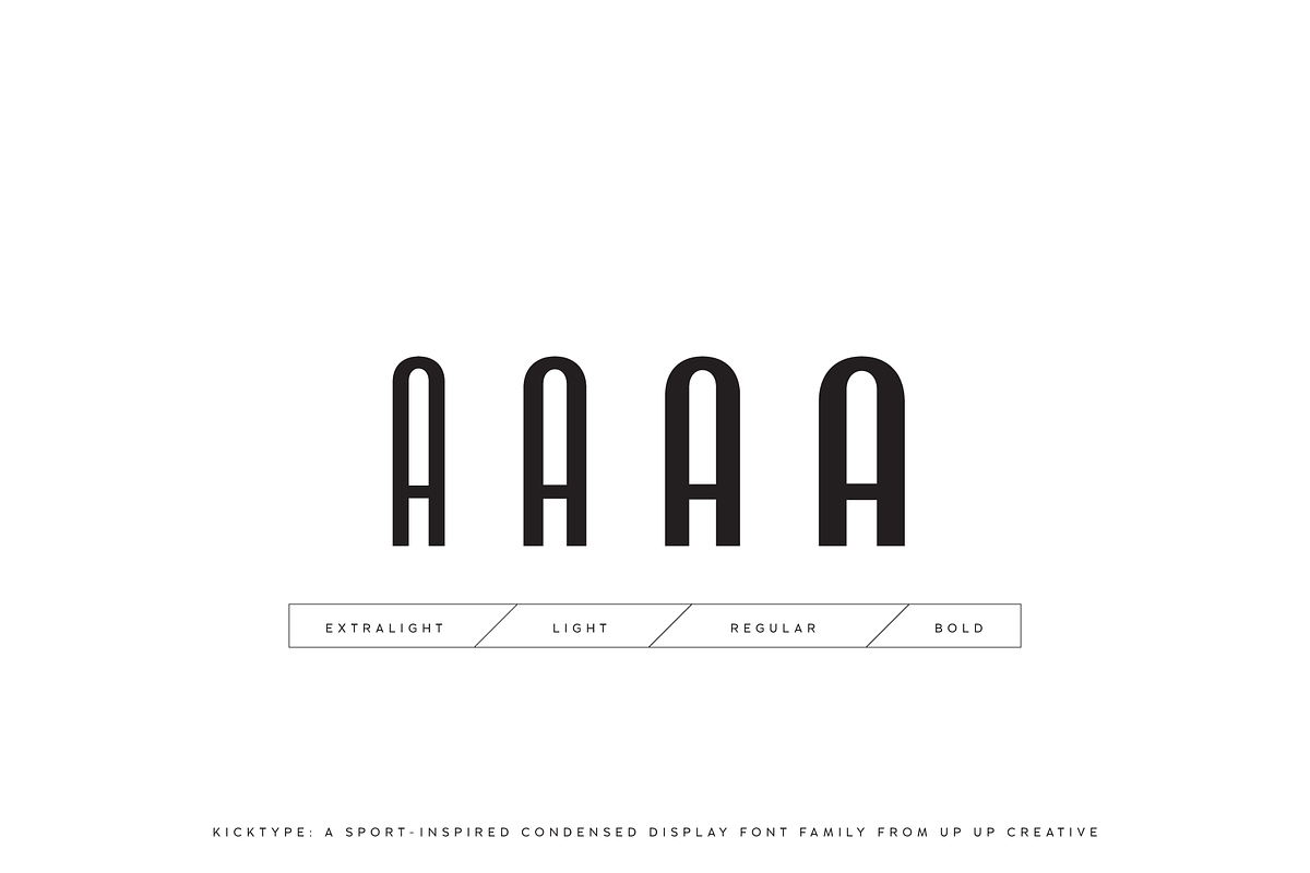 Kicktype Sport-Inspired Font Family, a Sans Serif Font by Up Up Creative (Photo 2 of 15)