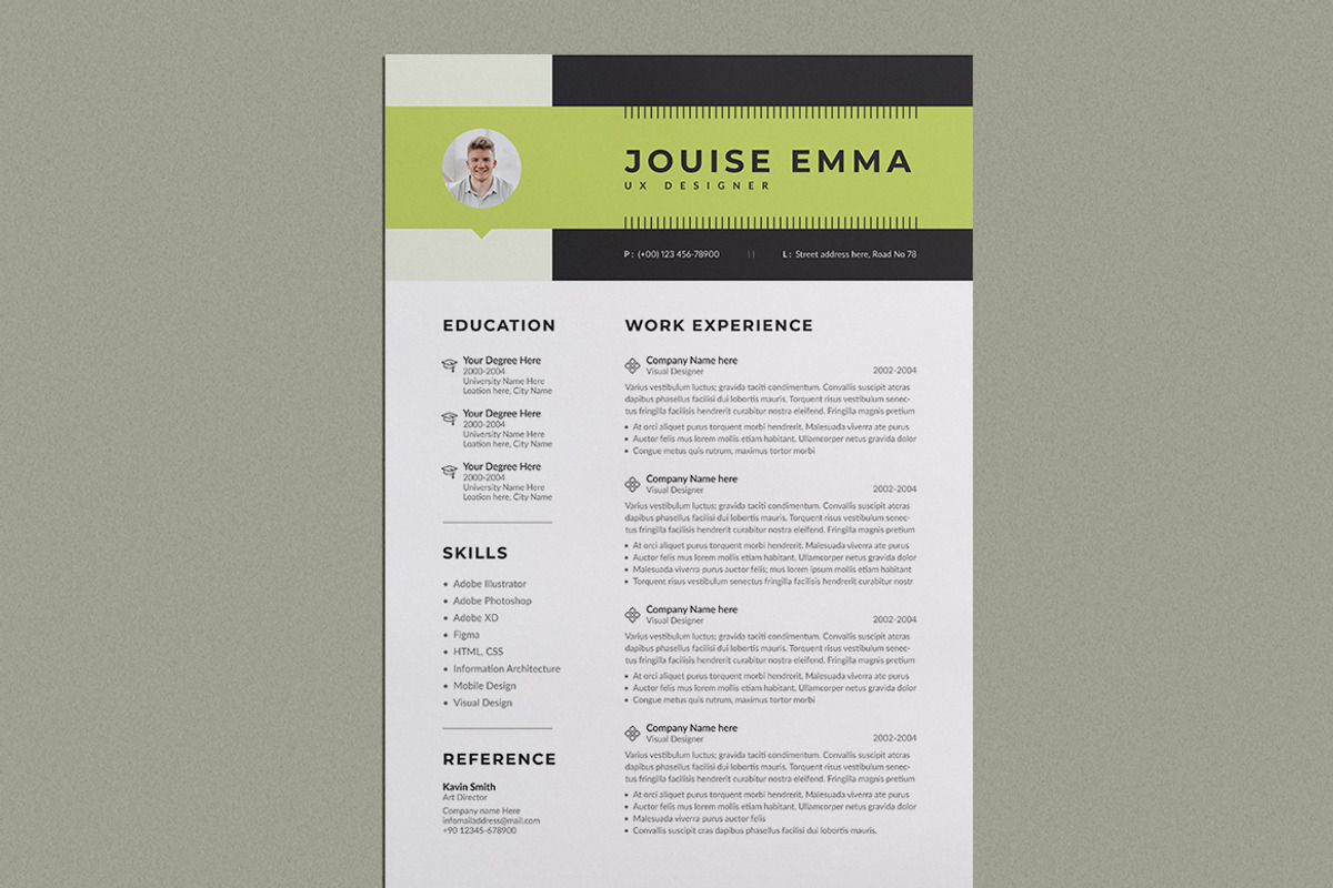 Professional Resume/CV | Word & EPS, a Resume Template by HiveArts (Photo 3 of 4)