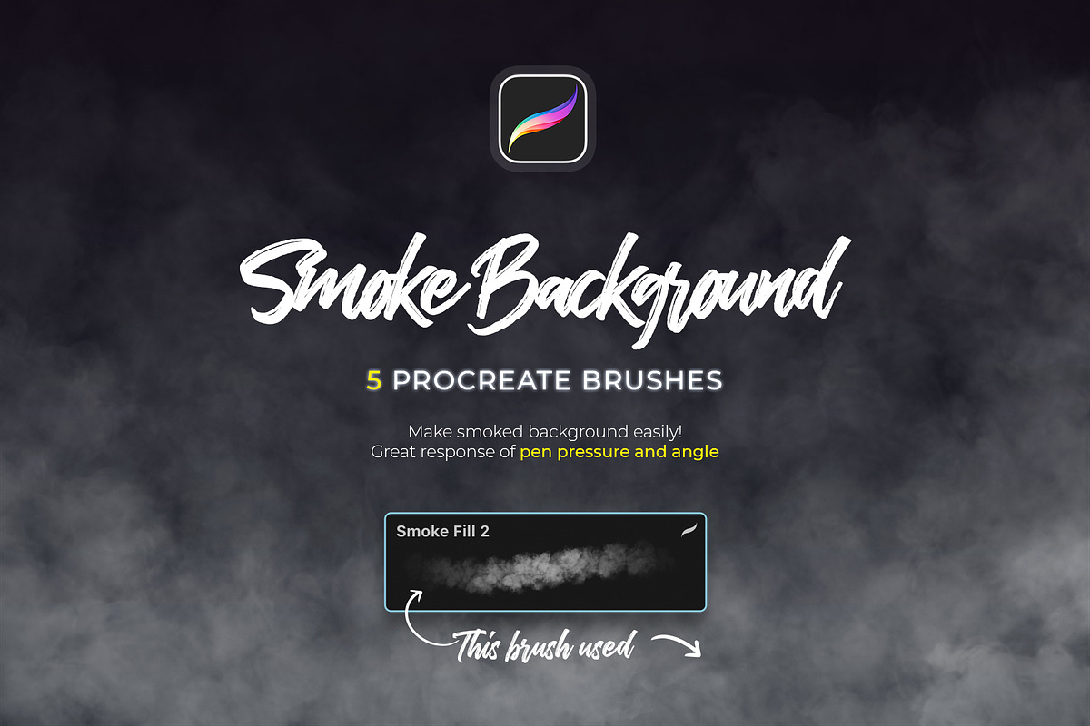 Smoke Procreate Brushes, a Brush Add-On by Andrew Skoch Design (Photo 4 of 9)