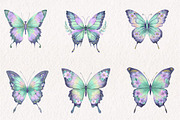 Spring Butterfly Clipart, an Illustration by CreationArt (Thumbnail 5 of 7)