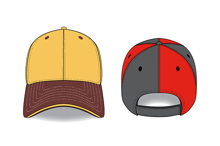 6 Panel Hat Mockups