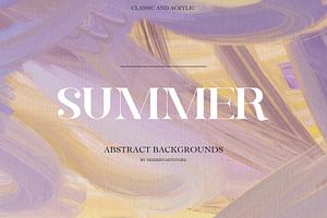 Summer. Abstract Acrylic Backgrounds