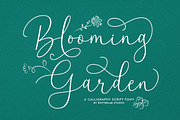 Blooming Garden, a Script Font by Rotterlab Studio (Thumbnail 1 of 16)
