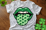 Lucky Shamrock Tongue Lips PNG, an Illustration by Canvas Craft (Thumbnail 3 of 4)