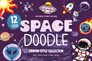 Astronomy Space Doodle Colection, a Technology Illustration by Rasiorise Studio (Thumbnail 1 of 7)
