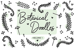 Botanical Line Doodles vol. 1