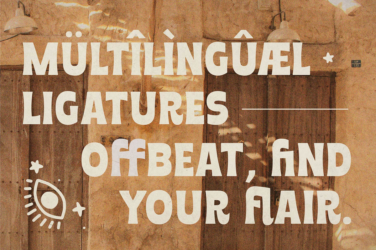 Rankes – Fancy Ethnic Font, a Sans Serif Font by Hole Hope Design (Photo 4 of 8)