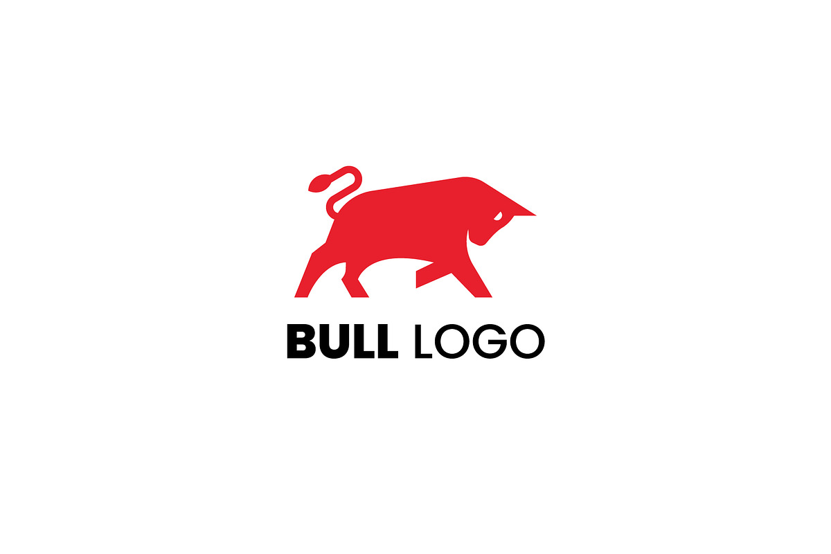 Powerful strong fighting bull logo, a Branding & Logo Template by tanmay.goswami