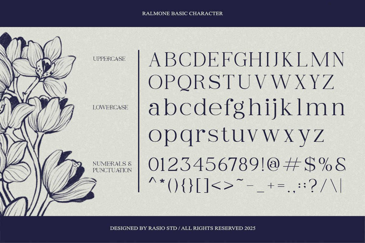 Ralmone Modern Display Serif Font, a Serif Font by Rasio Studio (Photo 2 of 10)
