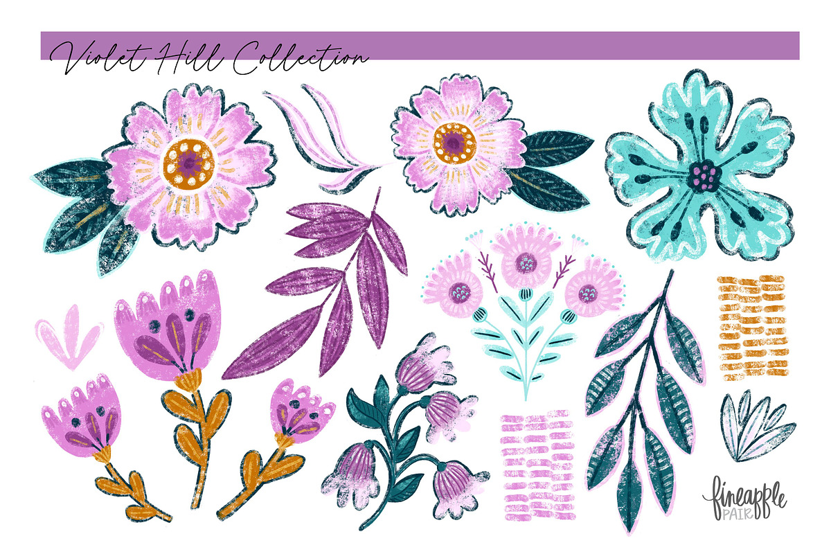 Boho Floral Clipart, an Object Graphic by FINEAPPLE (Photo 2 of 6)