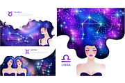 Set of 12 zodiac woman characters, an Illustration by kotoffei (Thumbnail 3 of 5)