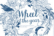 Wheel of Year. Vector art, a Seasonal Illustration by Nadia Murash (Thumbnail 1 of 3)
