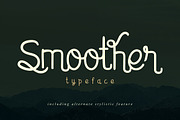 Smoother, a Script Font by Fontdation (Thumbnail 1 of 4)
