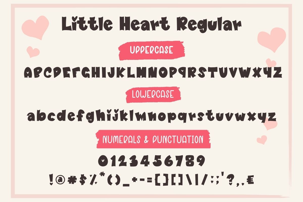 Little Heart | Handwriting Font, a Handwritten Font by AnningArts (Photo 7 of 7)
