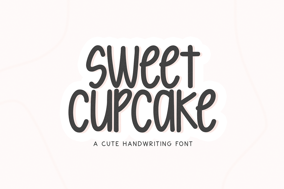 Sweet Cupcake | Cute Font, a Handwritten Font by KA Designs (Photo 1 of 9)