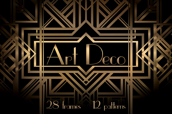 Art Deco Frames and Patterns preview 4