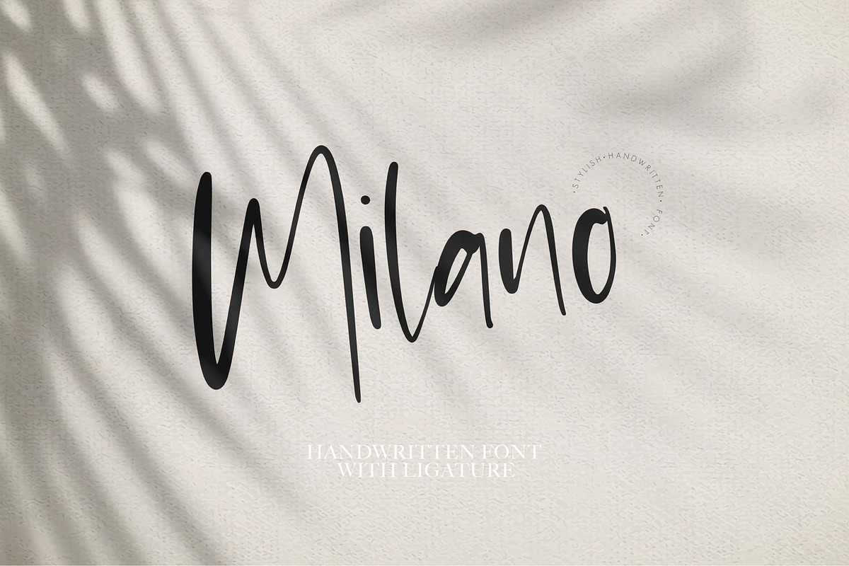 Milano | Stylist Font, a Script Font by Artstudio (Photo 1 of 9)