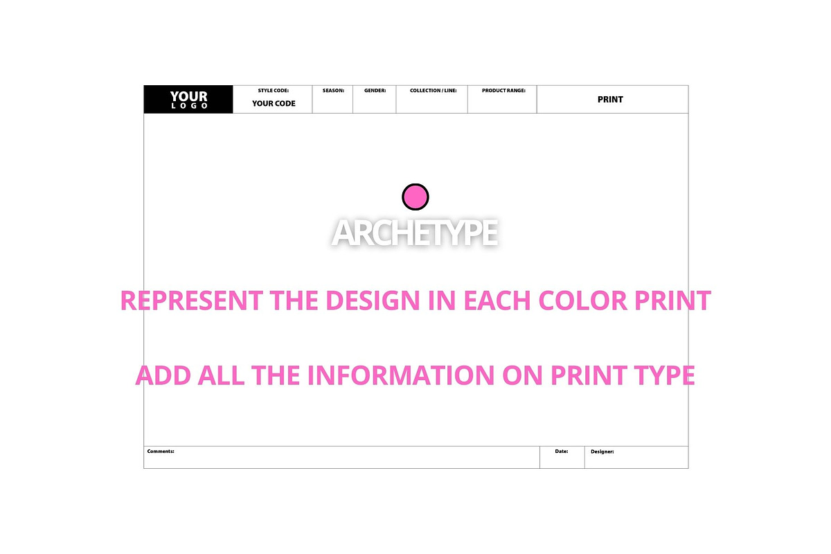 Blank Apparel Tech Pack, a Presentation Template by Archetype Design (Photo 3 of 7)