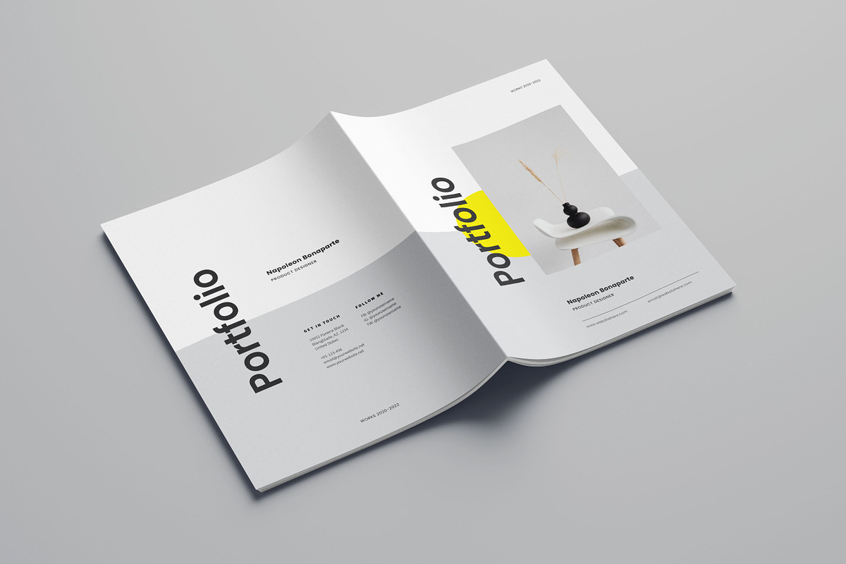 InDesign Portfolio Template, a Brochure Template by Meenom Templates (Photo 2 of 13)
