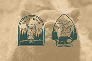 16 WILD NATURE BADGES COLLECTION, an Animal Illustration by Trape Graphic Studio (Thumbnail 4 of 6)