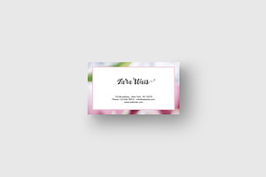 Flowers Business Card Template