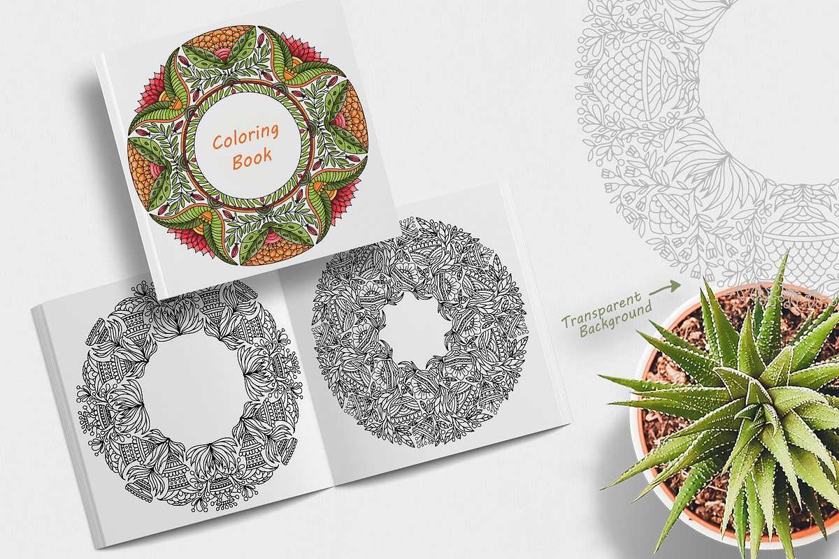 Folk style wreath for coloring, a Brushes & More by dnapslvsk (Photo 5 of 6)