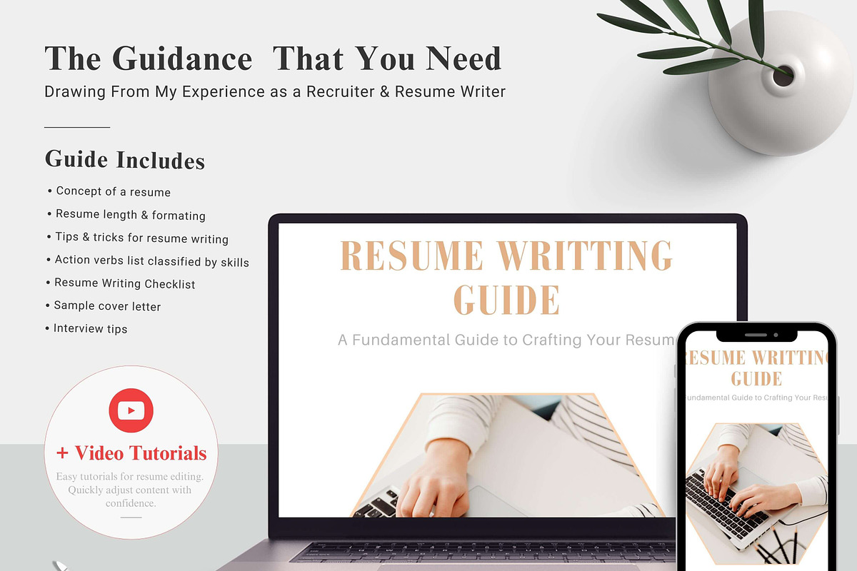 Resume / CV Template | Canva & Word, a Resume Template by CreativeZoom (Photo 7 of 7)