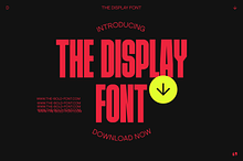 THE DISPLAY FONT