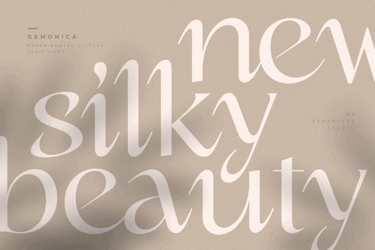 gemonica - experimental serif font, a Serif Font by Sensatype (Photo 2 of 17)