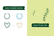 Botanical Wreath & Divider Icons, an Object Graphic by Caroline Mackay (Thumbnail 4 of 7)