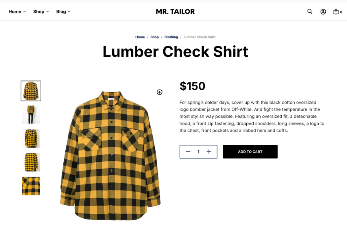 Online Shop Fashion WP Theme, a WordPress Template by UInstrument (Photo 7 of 9)