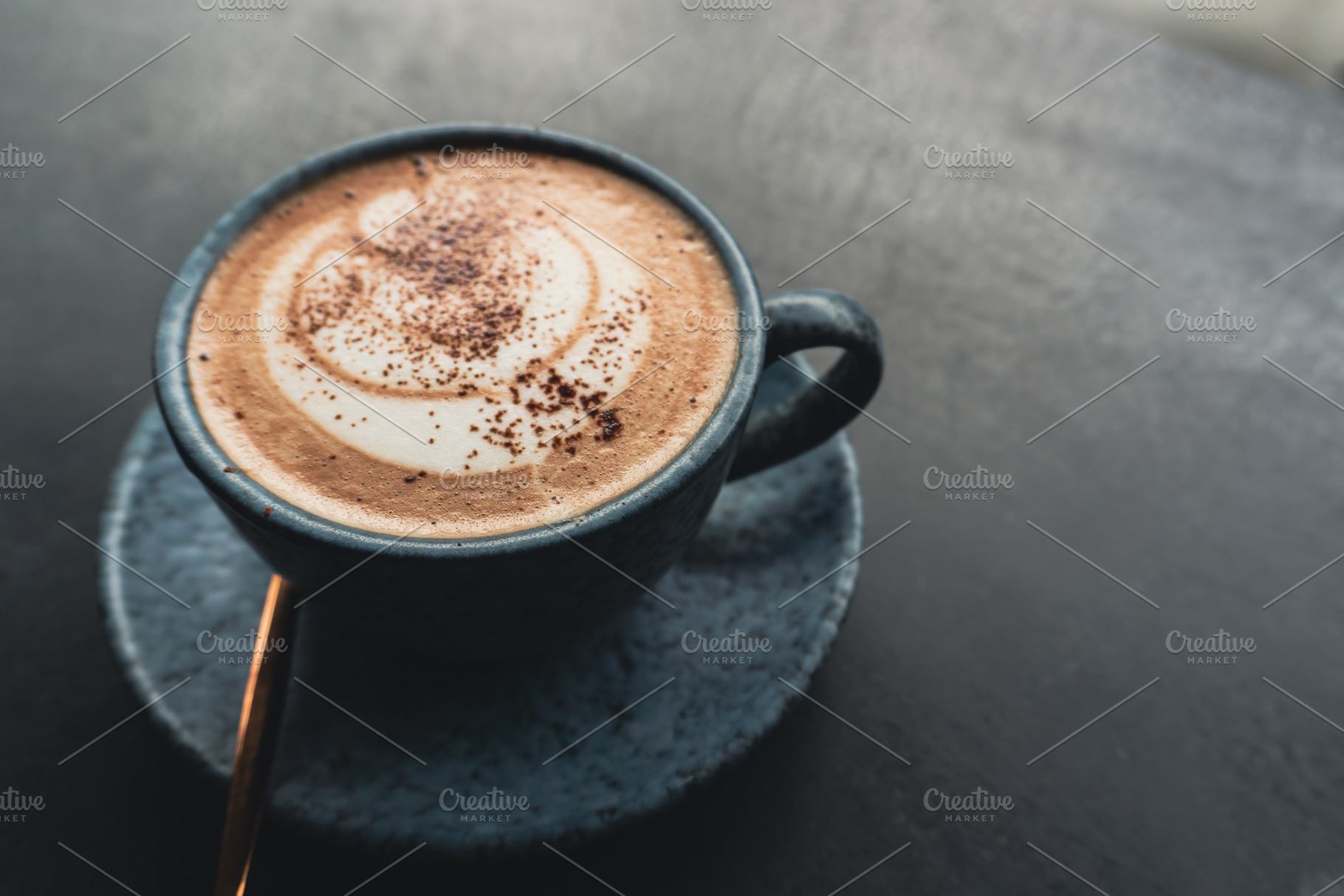 Cup of coffee with milk, a Food & Drink Photo by AMMi