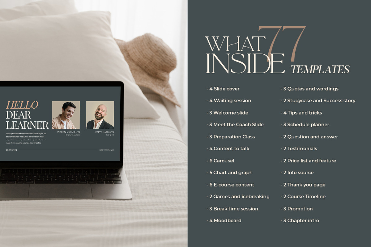 Slide Deck & Webinar Course CANVA, a Presentation Template by Eviory